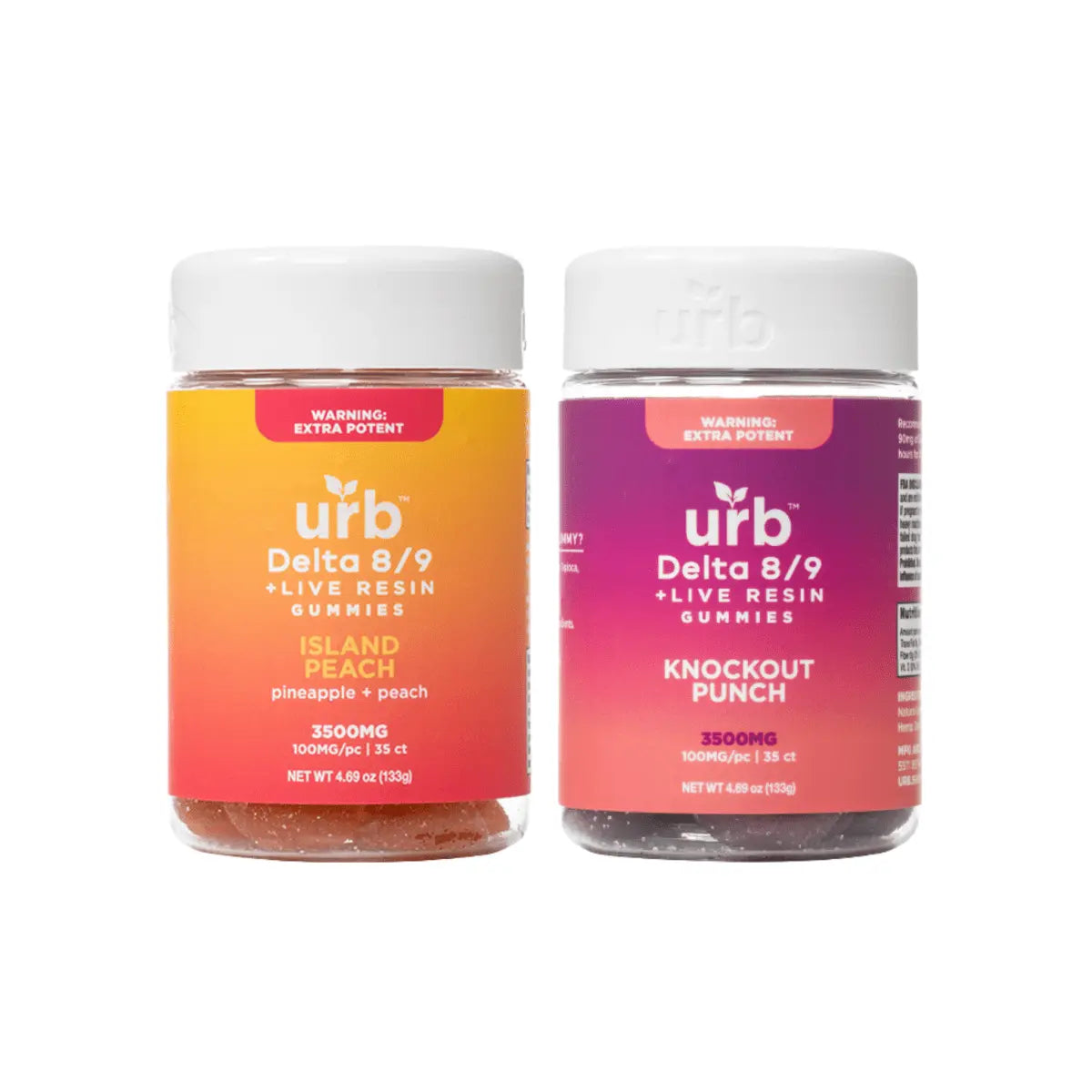 URB D8/D9 Live Resin Gummies 3500mg 35ct - Smoke empire