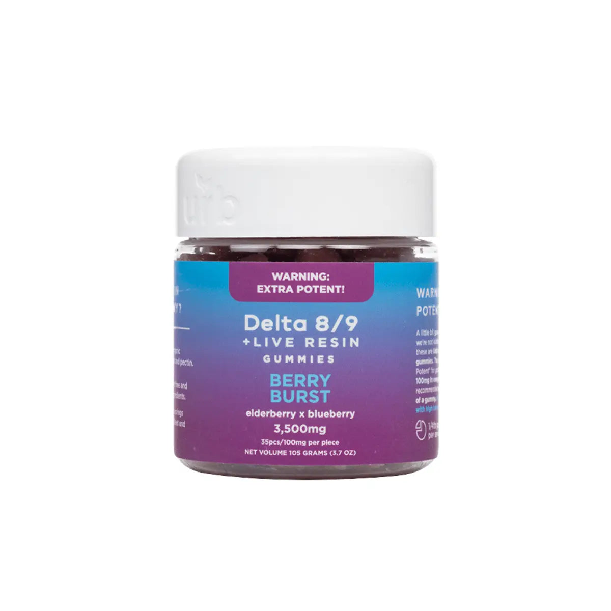 URB D8/D9 Live Resin Gummies 3500mg 35ct - Smoke empire