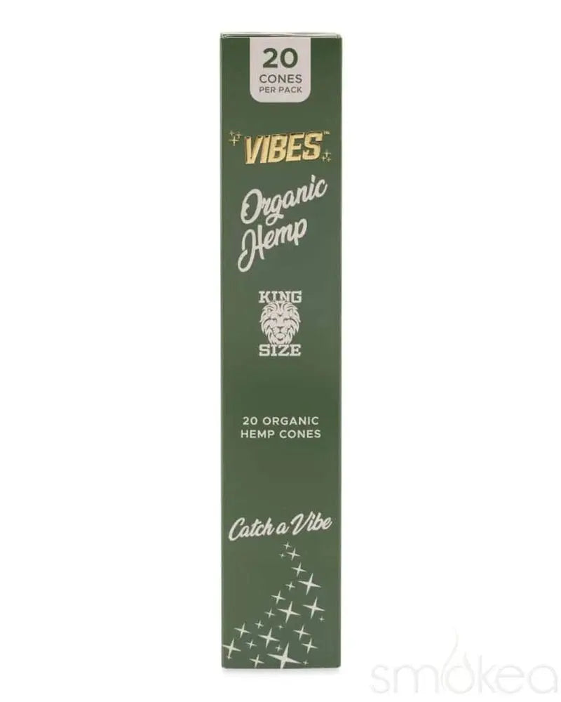 Vibes Cones - King Size - 20 Cones Per Pack - 8 Packs Per Box - Smoke empire