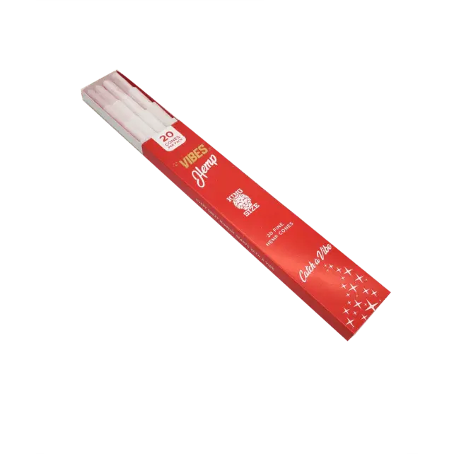 Vibes Cones - King Size - 20 Cones Per Pack - 8 Packs Per Box - Smoke empire