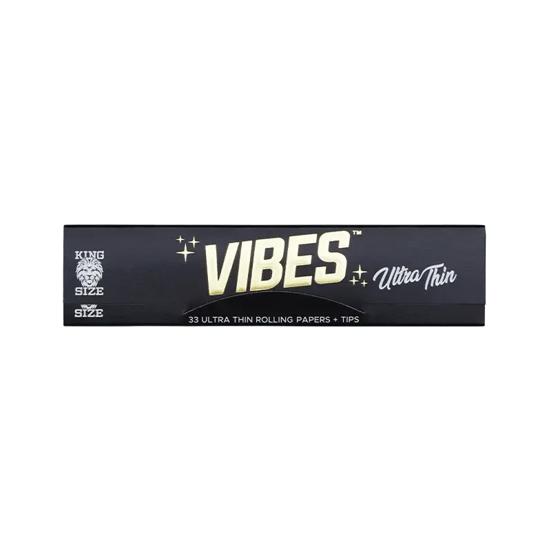 Vibes - Papers With King Size Tips - 33 Per Pack - 24 Pack Per Box - Smoke empire