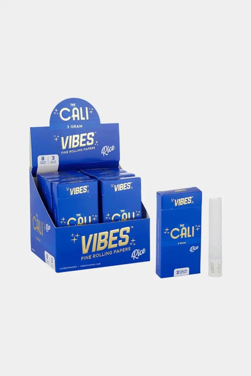 Vibes The Cali 3G Fine Pre-Roll Rolling Papers - 8 Pack Per Box - Smoke empire