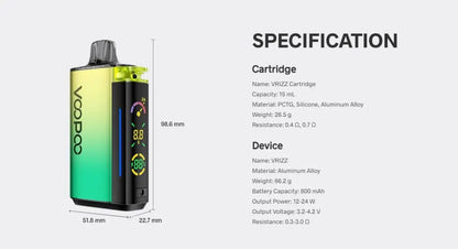 Voopoo VRIZZ 15mL Pod Kit - Smoke empire