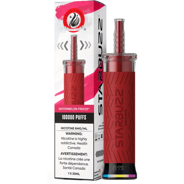 Watermelon freeze - Starbuzz 100k Disposable Shisha Vape - Smoke empire