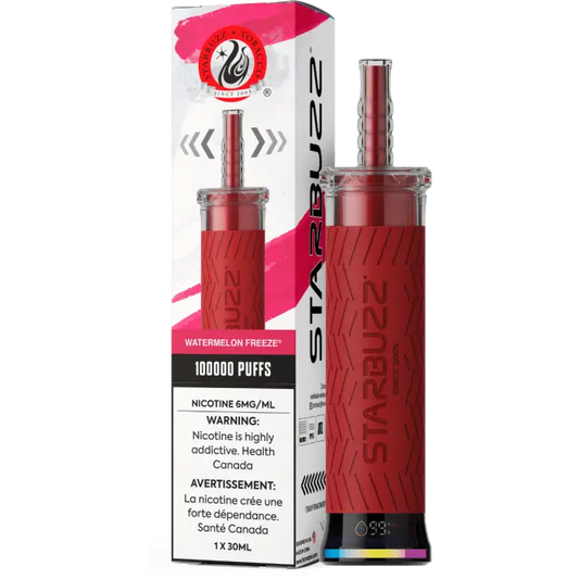 Watermelon freeze - Starbuzz 100k Disposable Shisha Vape - Smoke empire