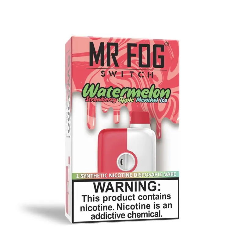 WATERMELON STRAWBERRY APPLE MENTHOL ICE - MR FOG SWITCH 5500 PUFFS - Smoke empire