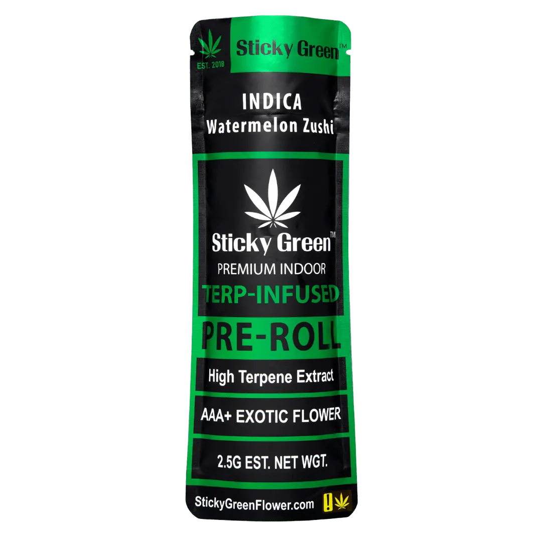 Watermelon Zushi Pre Roll Terp Infused Pre Rolls (Indica) - Smoke empire