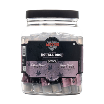 WAZABI Double Drop Cali VS Oregon Prerolls 45G Zen AF Purple Urkle (Indica)