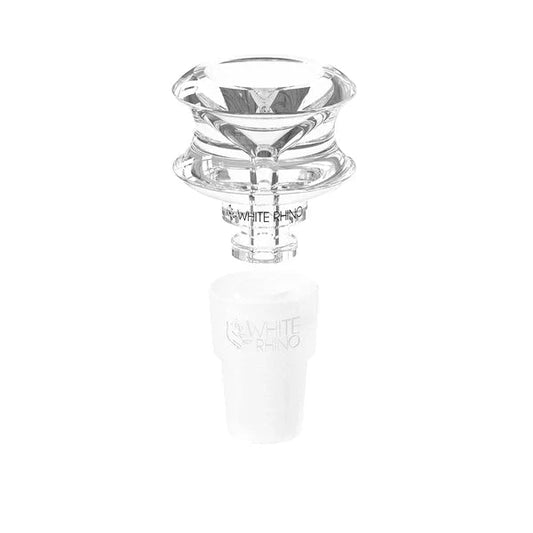 White Rhino  14mm/19mm Hybrid Glass Bowl - Curve Bowl - Smoke empire