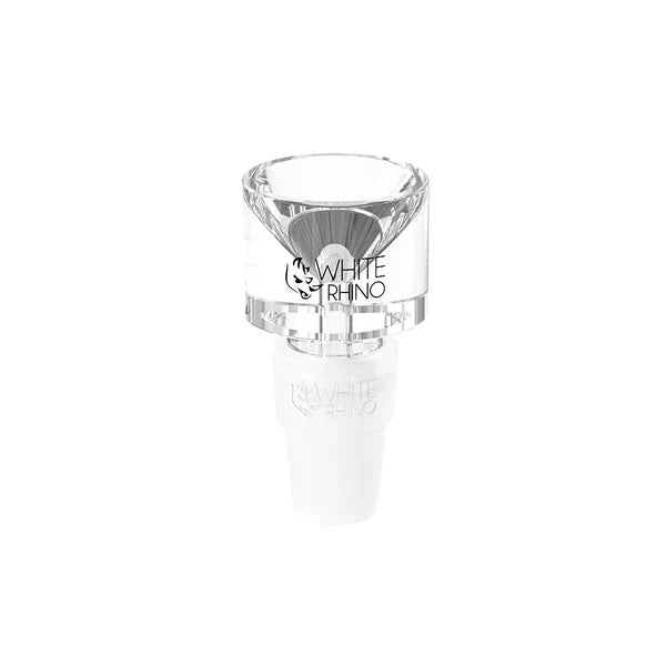 White Rhino  14mm/19mm Hybrid Glass Bowl - Large Cylinder Bowl - Smoke empire