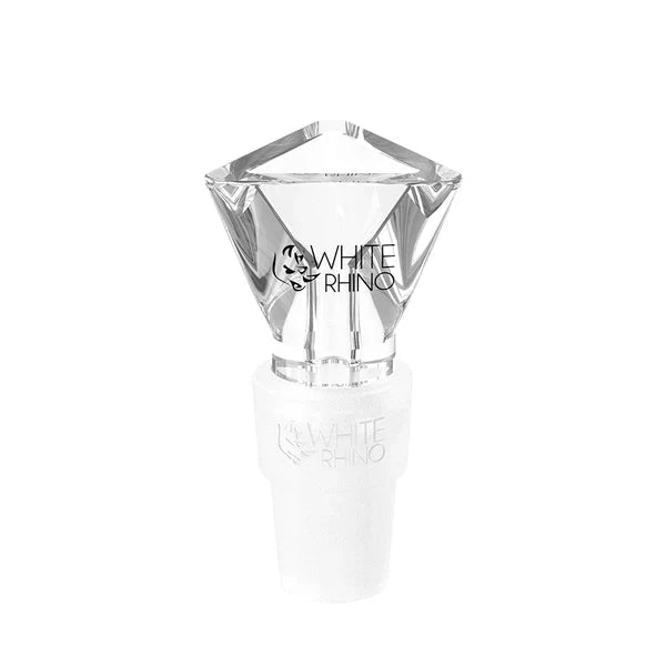 White Rhino  14mm/19mm Hybrid Glass Bowl - Triangle Bowl - Smoke empire