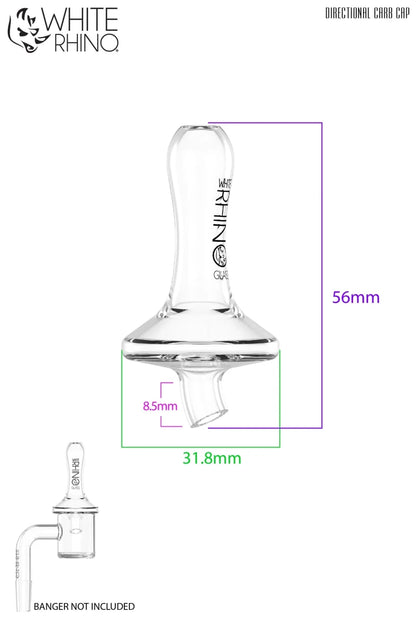 White Rhino Carb Cap - Directional - Smoke empire