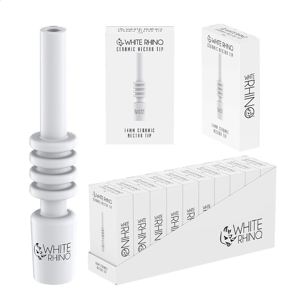 White Rhino Ceramic Nectar Tip - Smoke empire