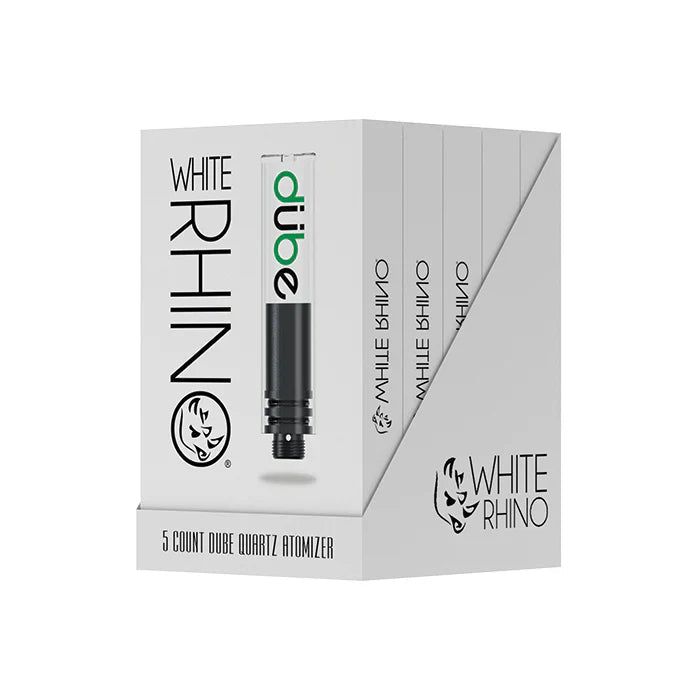 White Rhino Dube Quartz Atomizer 5pk(Not sold as singles) - Smoke empire