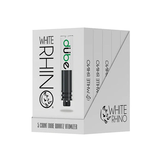 White Rhino Dube Quartz Atomizer 5pk(Not sold as singles) - Smoke empire