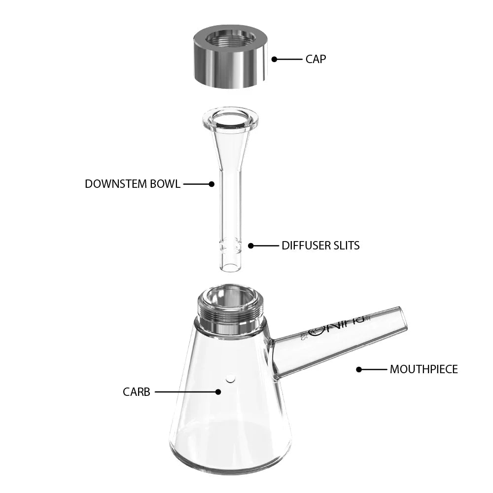 White Rhino EZ Clean Bubbler Water Pipe V2 - Smoke empire