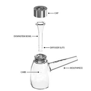 White Rhino EZ Clean Bubbler Water Pipe V5 - Smoke empire