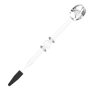 White Rhino Glass Packing Tool With Disc Carb Cap - Smoke empire