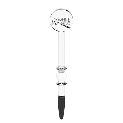 White Rhino Glass Packing Tool With Disc Carb Cap - Smoke empire