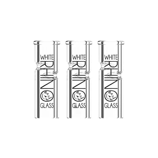 White Rhino Glass Tips-Round Tip - Smoke empire