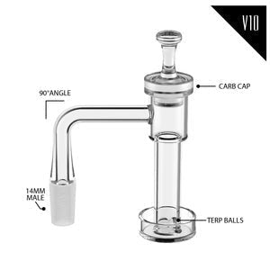 White Rhino Quartz Banger Kit V10 - Smoke empire