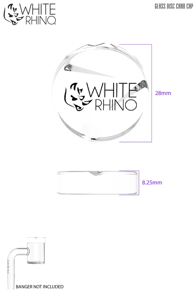White Rhino Spinner Disc Carb Cap - Smoke empire