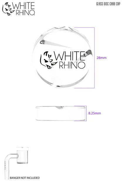 White Rhino Spinner Disc Carb Cap - Smoke empire