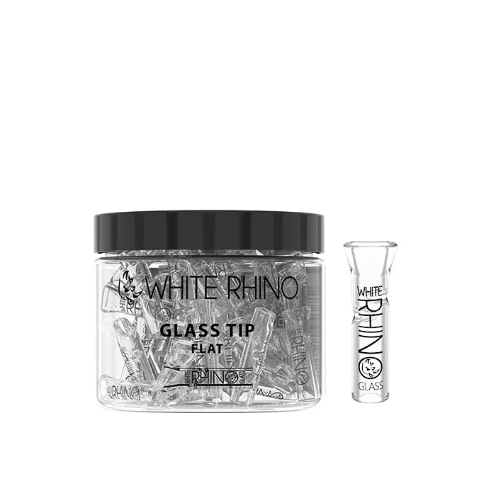 White Rhino XL Glass Tip Flat - Smoke empire