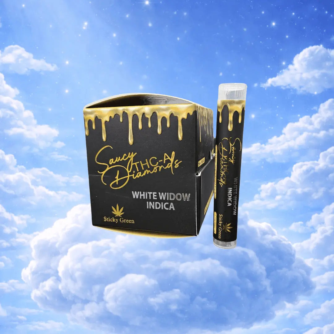 White Widow Indica Pre Rolls Saucy Diamonds - Smoke empire