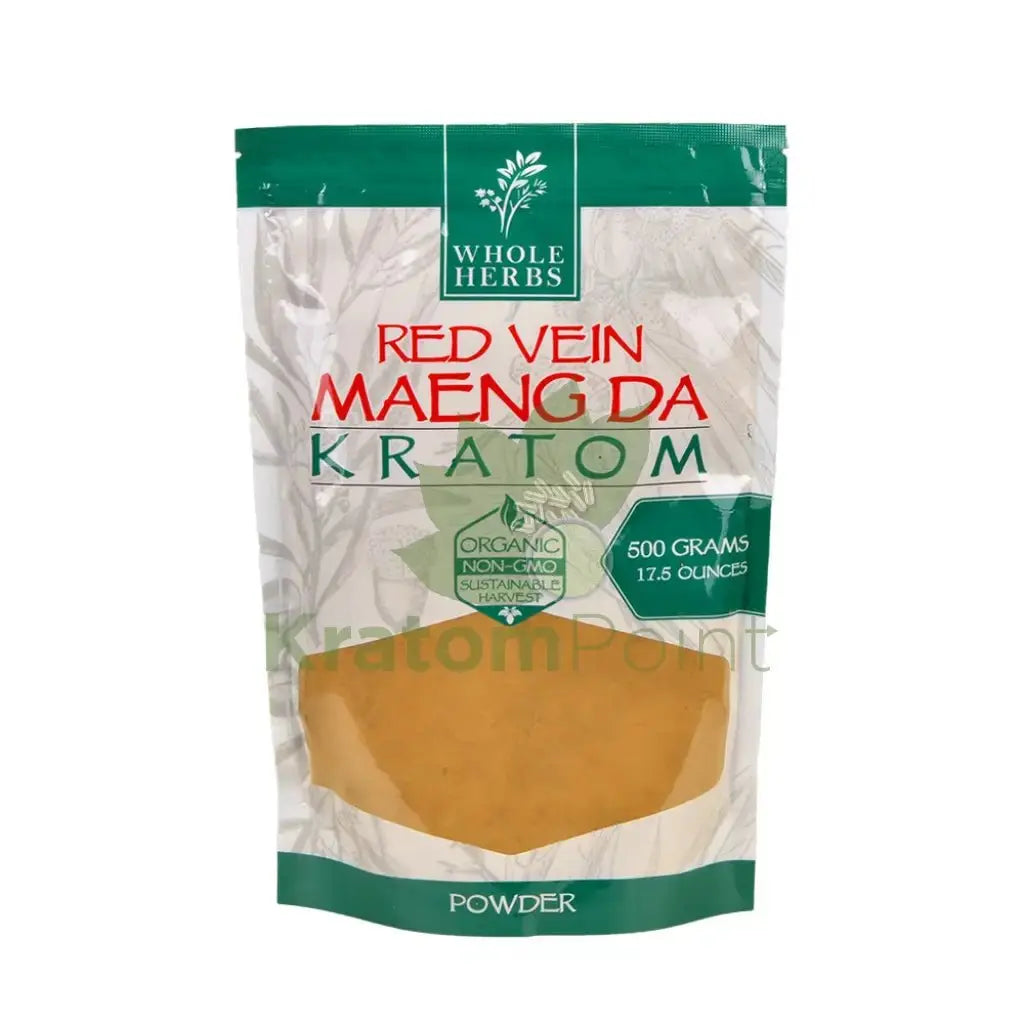 Whole Herbs Kratom, 17.5oz Red Vein Maeng Da Powder - Smoke empire