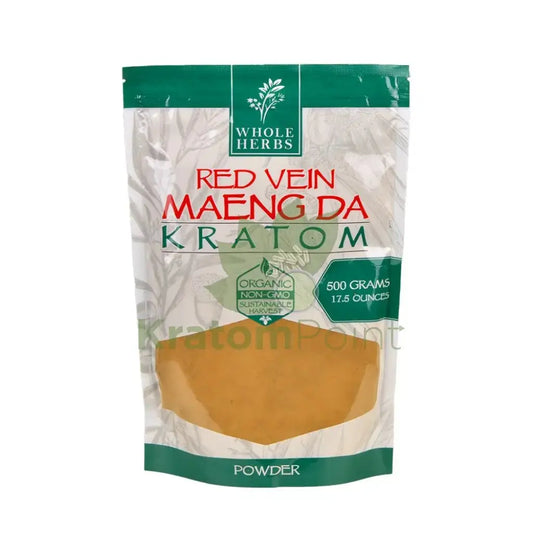 Whole Herbs Kratom, 17.5oz Red Vein Maeng Da Powder - Smoke empire