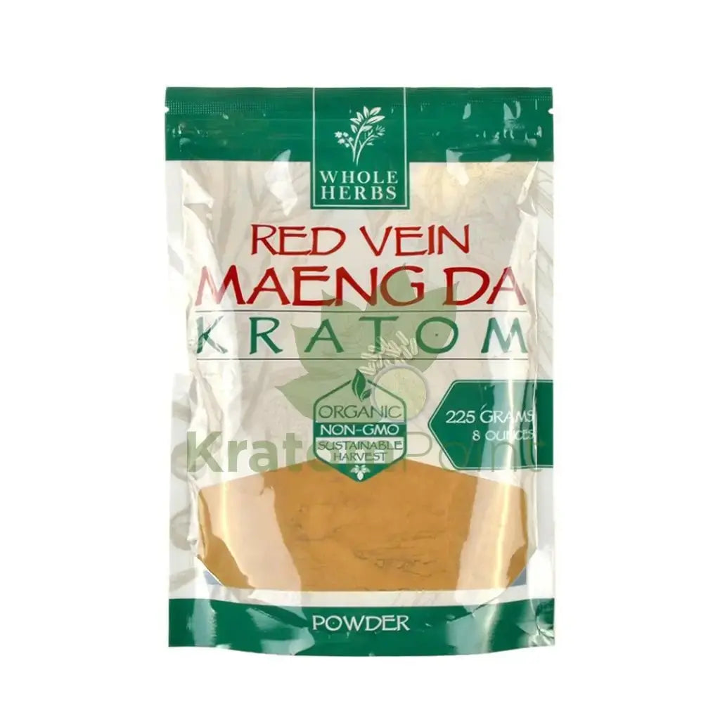 Whole Herbs Kratom, 8oz Red Vein Maeng Da Powder - Smoke empire