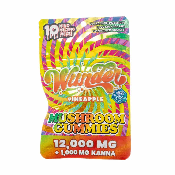 Wunder Mind Melt Mushroom Gummies 12000mg - Smoke empire