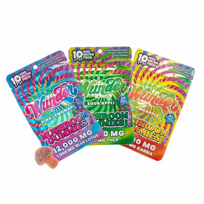 Wunder Mind Melt Mushroom Gummies 12000mg - Smoke empire