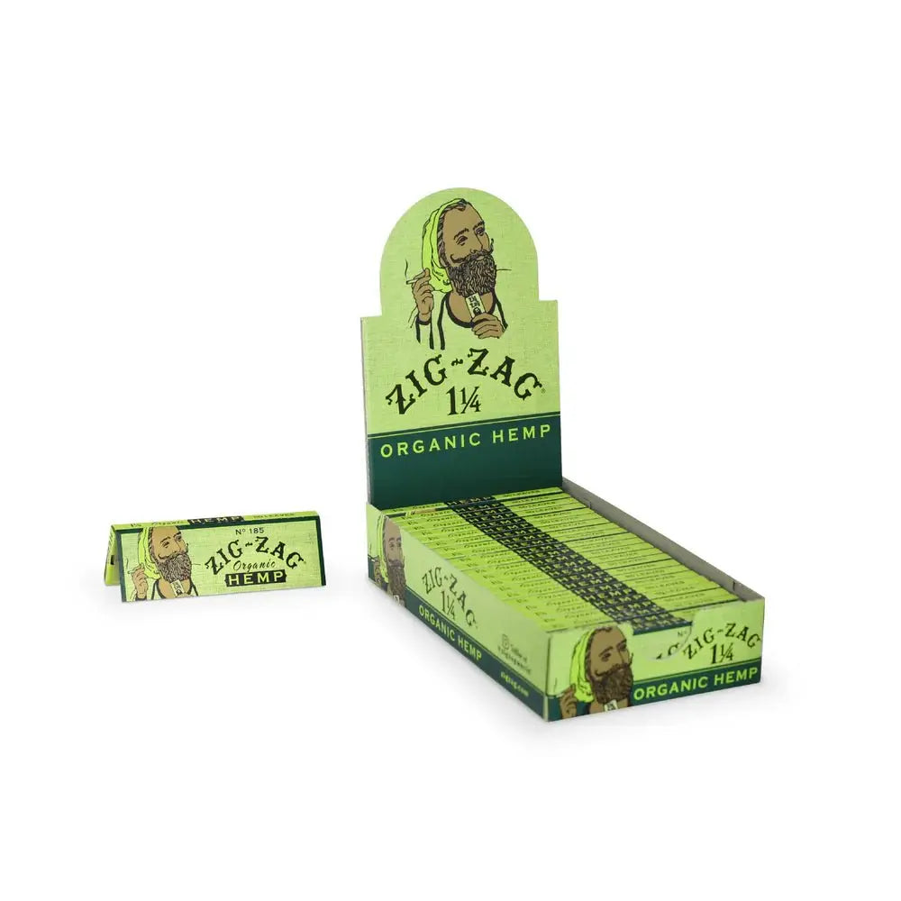 Zig Zag Ultra Thin Unbleached Natural Gum Arabic Organic Hemp - 24 In Box - Smoke empire