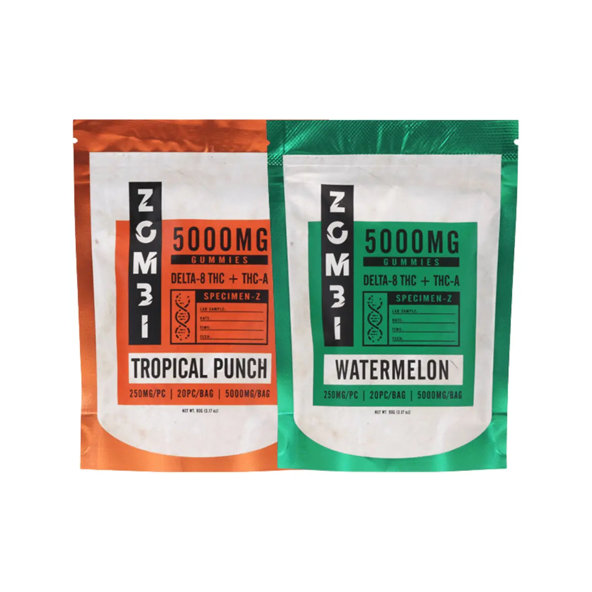 Zombi Delta 8 THC + THCa Gummies 5000mg - Smoke empire