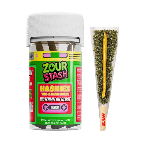 Zour Stash Hashiez THCA Pre-Rolls | (3ct) 3g - Smoke empire