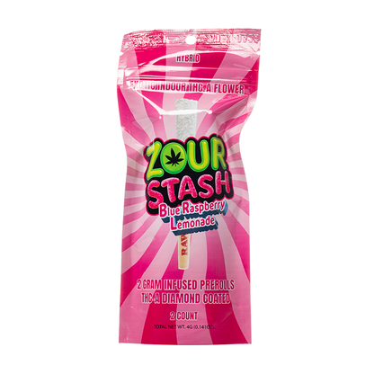Zour Stash THCa Liquid Diamonds Pre-rolls 4g 2ct - Smoke empire